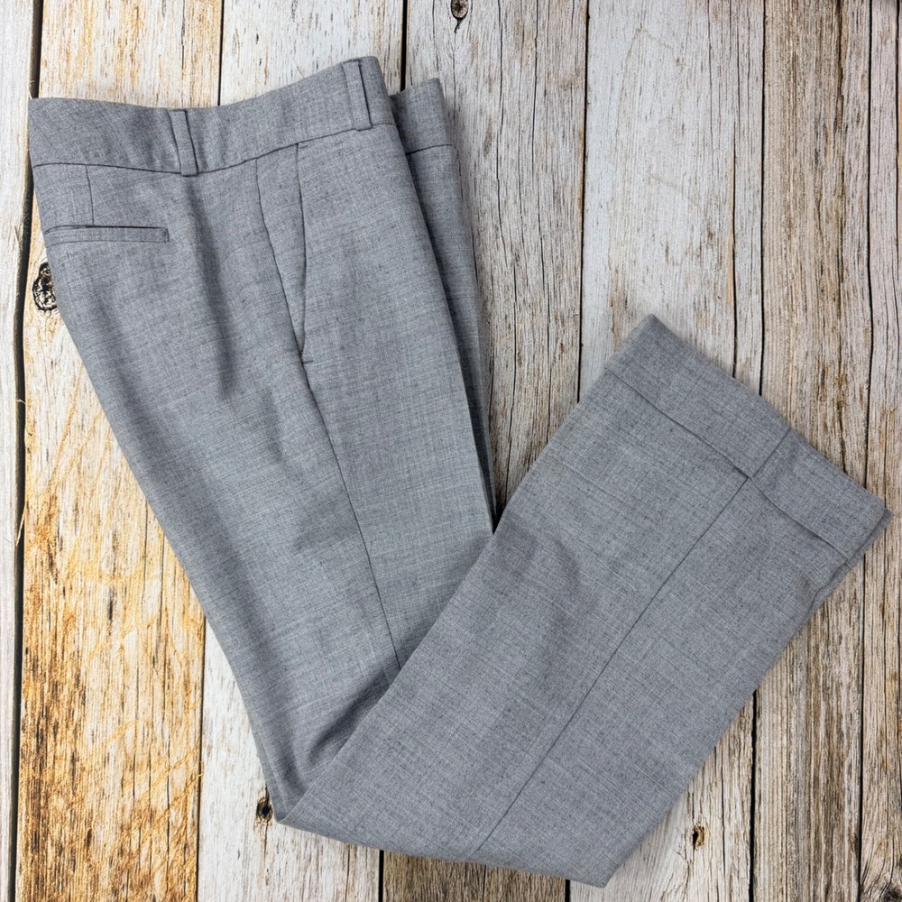 Banana Republic Martin Fit Gray Wool Blend Cuffed Dress Pants Size 0S